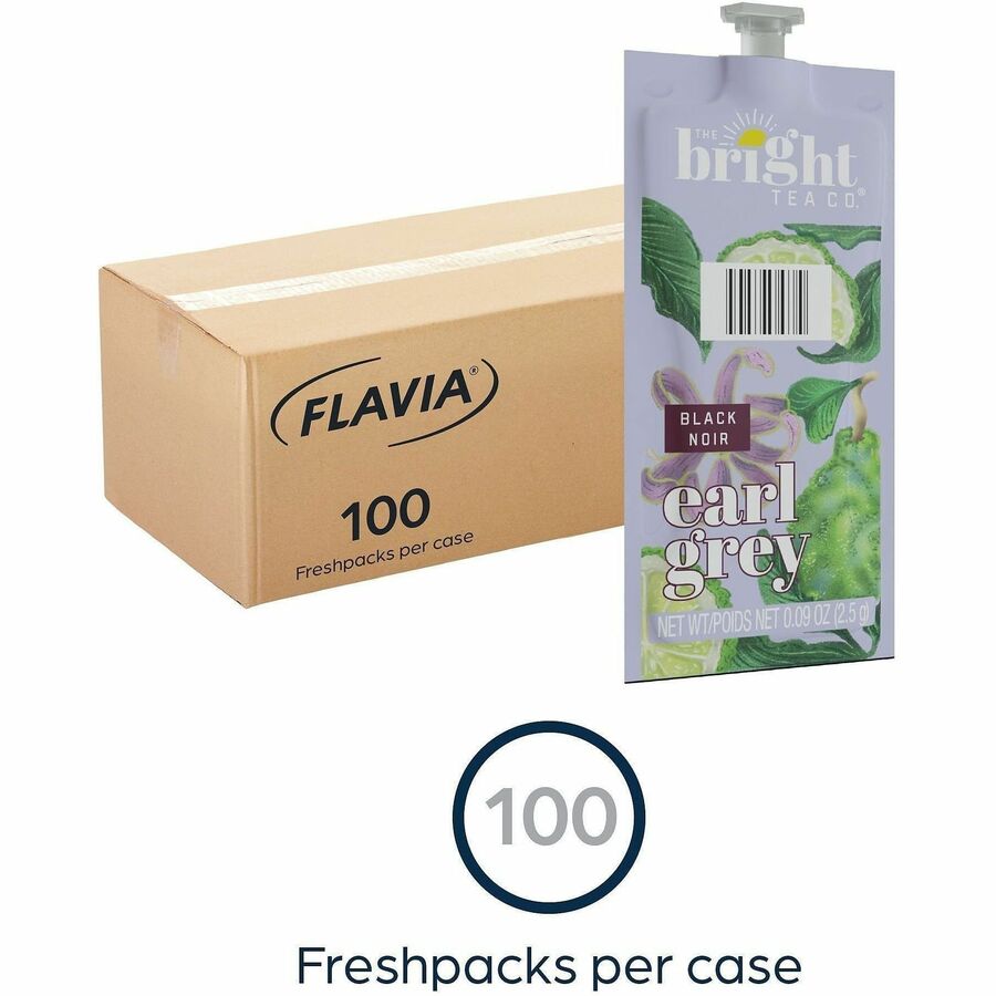 Flavia Bright Tea Co Earl Grey Black Tea Black Tea Freshpack - 100 / Carton