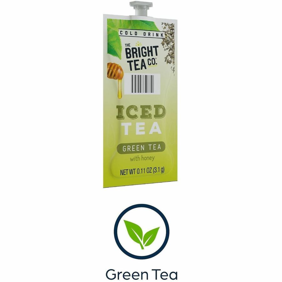 Flavia Bright Tea Co. Green Tea with Honey Iced Green Tea Freshpack - 100 / Carton