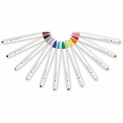 Zebra Pen ClickArt Retractable Markers Bullet Tip Assorted Colours 12/pkg - Retractable - Assorted Ink - Water Based - 1
