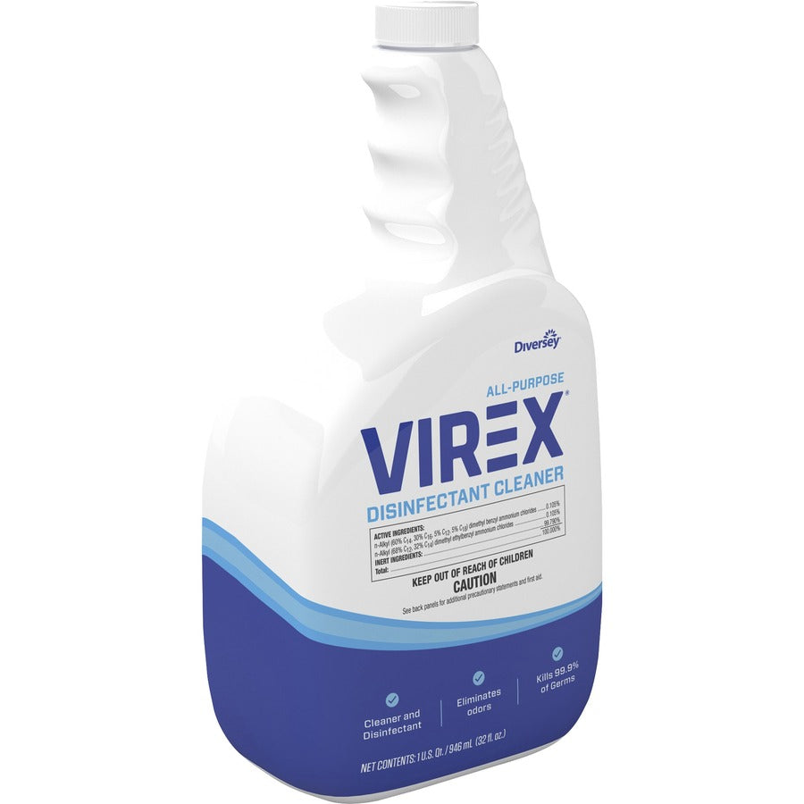 Diversey All-Purpose Virex Disinfectant Cleaner - Ready-To-Use - 32 fl oz (1 quart) - Citrus Scent - Deodorize, Odor Neu