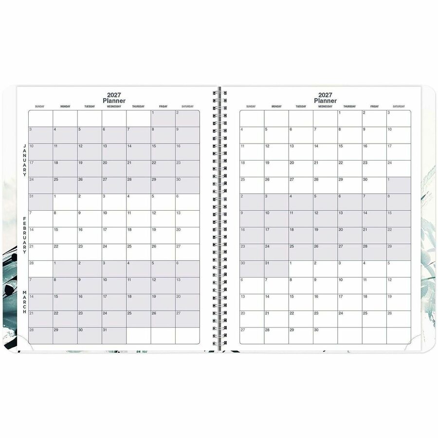 Rediform Essential Weekly/Monthly Planner - Weekly, Monthly - 14 Month - December 2026 to January 2028 - 1 Week, 1 Month