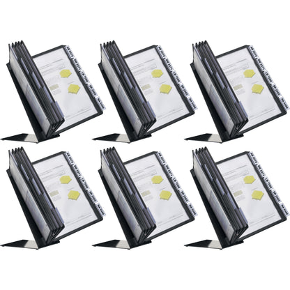 DURABLE Table 10 Display Panel System - Table - Support A4 Media - Sturdy, Rugged, Anti-glare, Non Expandable - Black - 
