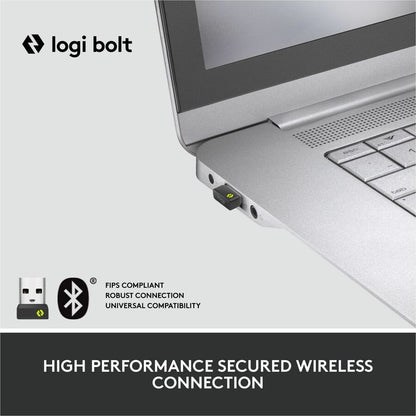 Logitech Lift Ergo Mouse - Optical - Wireless - Bluetooth/Radio Frequency - Graphite - USB - 4000 dpi - Scroll Wheel - 4