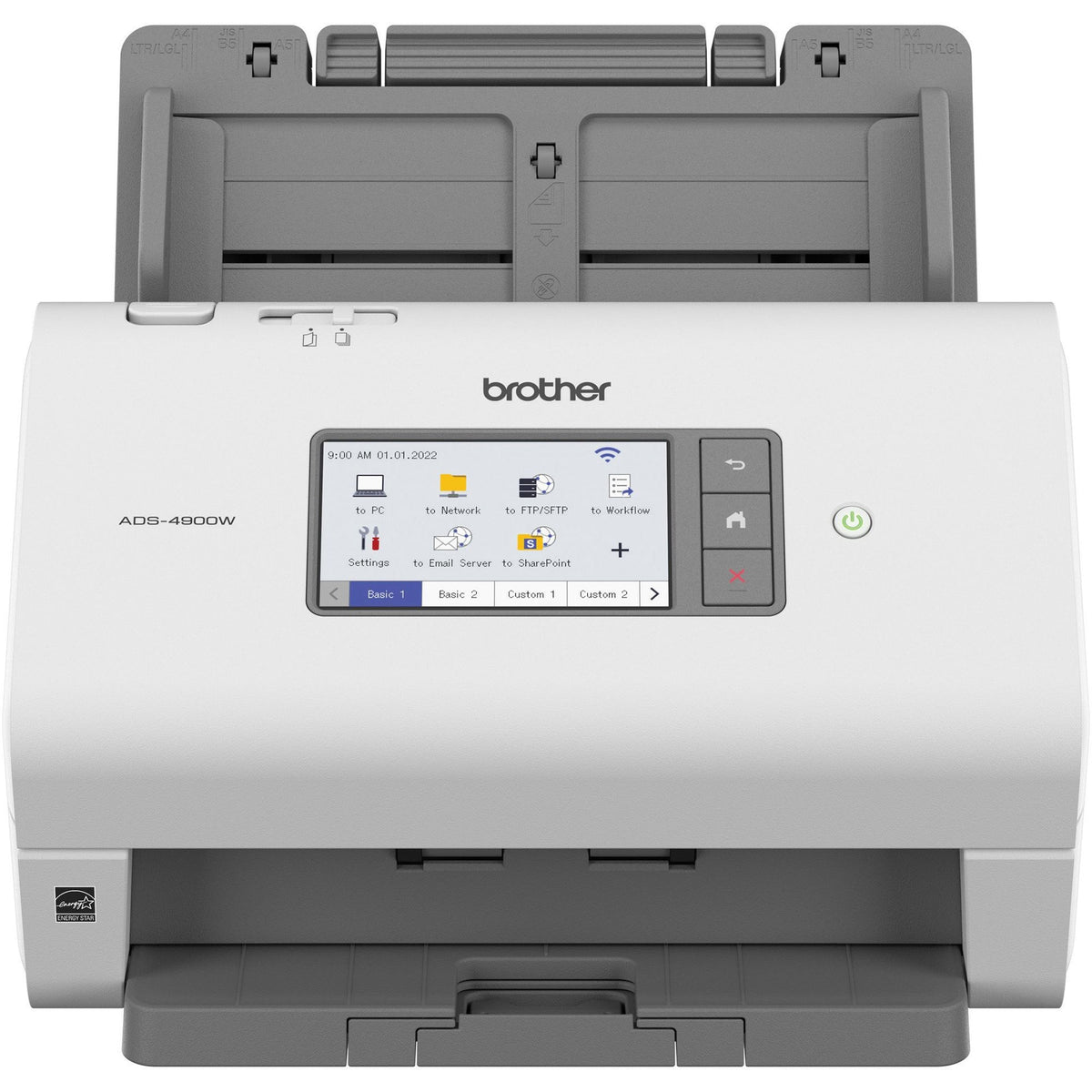 Brother ADS-4900W Sheetfed Scanner - 600 x 600 dpi Optical - 48-bit Color - 60 ppm (Mono) - 60 ppm (Color) - Duplex Scan