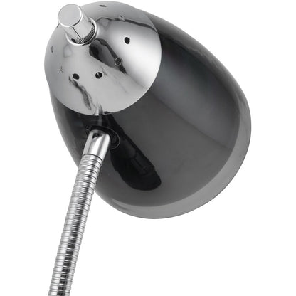 Victory Light V-Light Organizer Desk Lamp - 10 W LED Bulb - Chrome - Flexible Arm - Desk Mountable - Black, Chrome, Tran