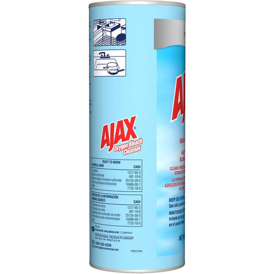 AJAX Oxygen Bleach Cleanser - 21 oz (1.31 lb) - Pleasant Scent - Heavy Duty - Blue - 1 Each
