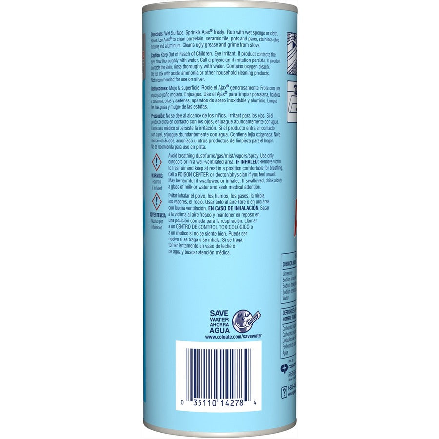 AJAX Oxygen Bleach Cleanser - 21 oz (1.31 lb) - Pleasant Scent - Heavy Duty - Blue - 24 / Carton