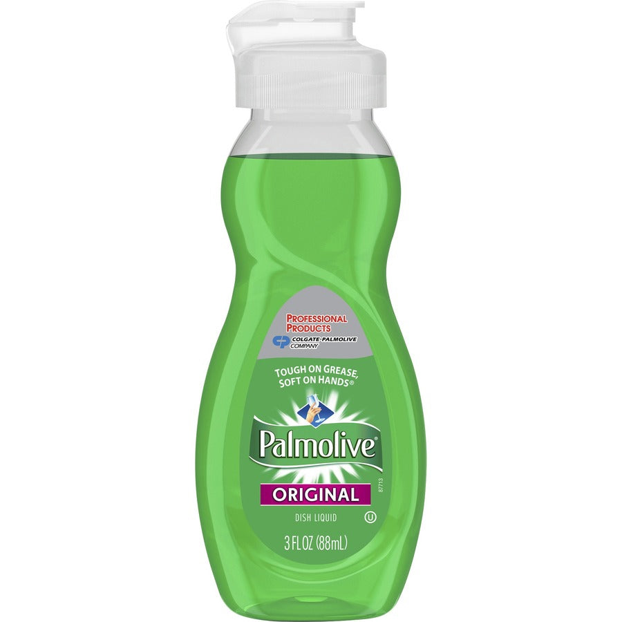Palmolive Original Dish Liquid - 3 fl oz (0.1 quart) - Original Scent - Phosphate-free, pH Balanced - Green - 72 / Carto