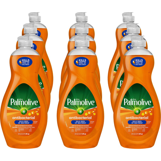 Palmolive Antibacterial Ultra Dish Soap - For Dish, Kitchen - Concentrate - Liquid - 20 fl oz (0.6 quart) - 9 / Carton