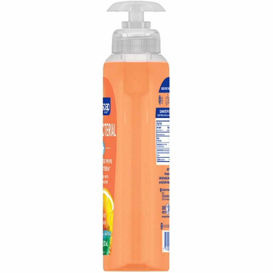 Softsoap Antibacterial Soap Pump - Crisp Clean Scent - 11.25 fl oz - Pump Bottle Dispenser - Bacteria Remover - 6 / Cart