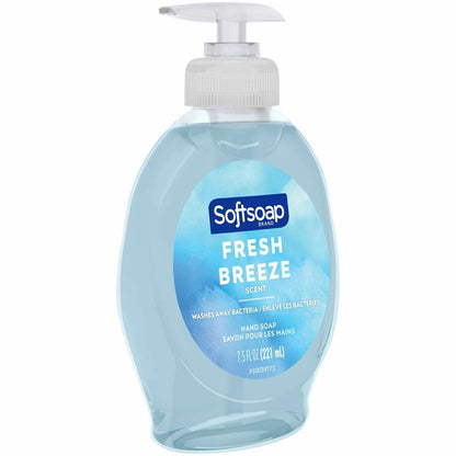 Softsoap Fresh Breeze Hand Soap - Fresh Breeze Scent - 7.50 fl oz - Pump Bottle Dispenser - Dirt Remover, Bacteria Remov