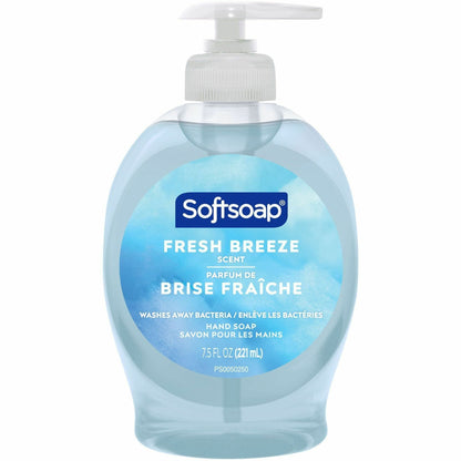 Softsoap Fresh Breeze Hand Soap - Fresh Breeze Scent - 7.50 fl oz - Pump Bottle Dispenser - Dirt Remover, Bacteria Remov