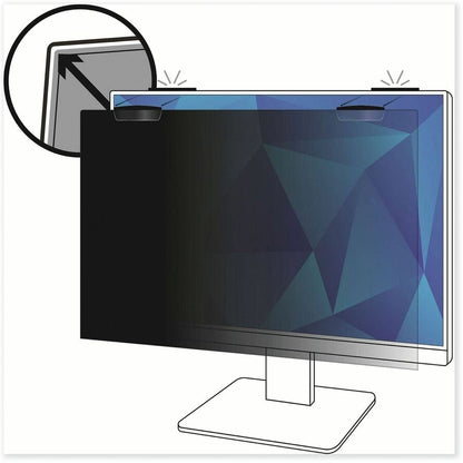 COMPLY Magnetic Attach Privacy Filter Black - For 23" Widescreen LCD Monitor - 16:9 - Scratch Resistant, Fingerprint Res
