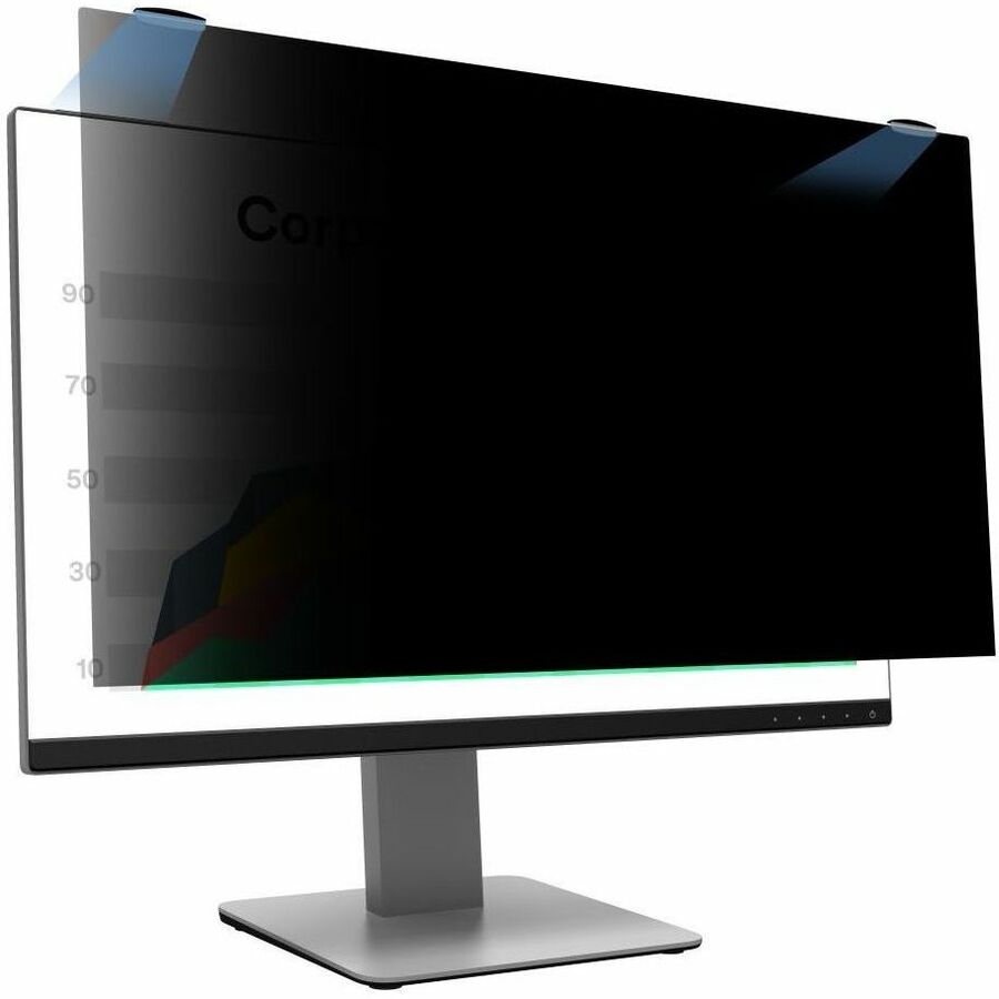 3M Privacy Screen Filter Black - For 24" Widescreen LCD Monitor - 16:10 - Scratch Resistant, Fingerprint Resistant - Ant