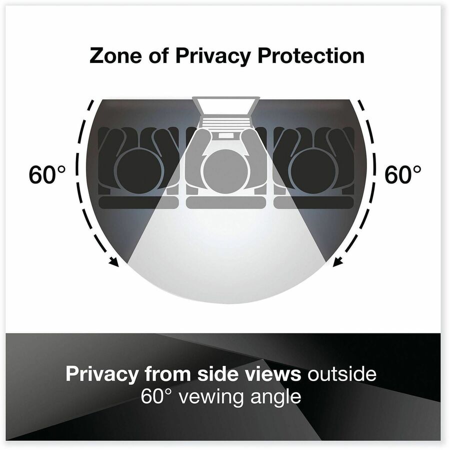 3M Privacy Screen Filter Black - For 24" Widescreen LCD Monitor - 16:10 - Scratch Resistant, Fingerprint Resistant - Ant