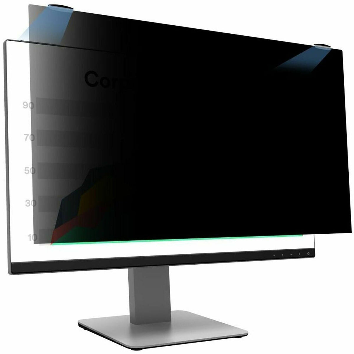 3M Privacy Screen Filter Black - For 24" Widescreen LCD Monitor - 16:9 - Scratch Resistant, Fingerprint Resistant - Anti