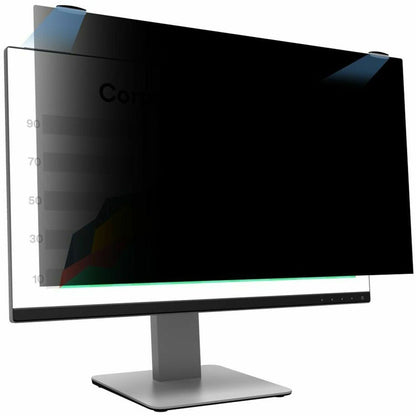 3M Privacy Screen Filter Black - For 24" Widescreen LCD Monitor - 16:9 - Scratch Resistant, Fingerprint Resistant - Anti