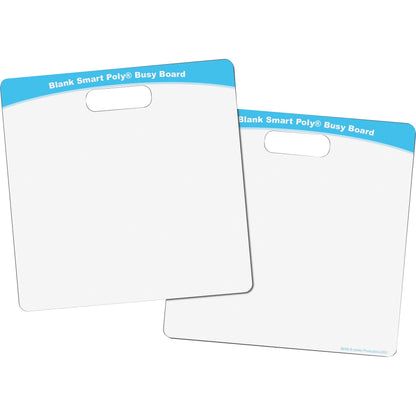 Ashley Blank Smart Poly Busy Board - 10.8" (0.9 ft) Width x 10.8" (0.9 ft) Height - Poly-coated Cardboard Surface - Squa