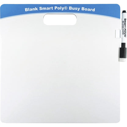 Ashley Blank Smart Poly Busy Board - 10.8" (0.9 ft) Width x 10.8" (0.9 ft) Height - Poly-coated Cardboard Surface - Squa