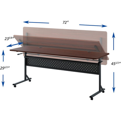 Lorell Shift 2.0 Flip and Nesting Mobile Table - Laminated Rectangle Top - 198 lb Capacity - 1 Each