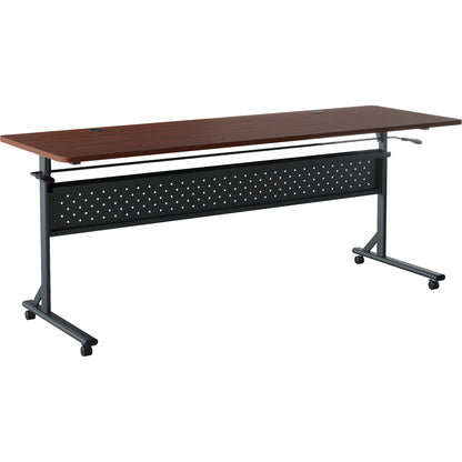 Lorell Shift 2.0 Flip and Nesting Mobile Table - Laminated Rectangle Top - 198 lb Capacity - 1 Each