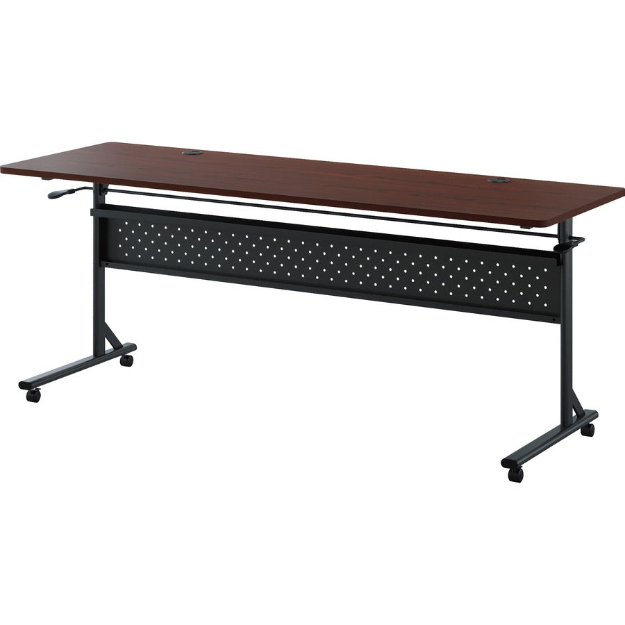 Lorell Shift 2.0 Flip and Nesting Mobile Table - Laminated Rectangle Top - 198 lb Capacity - 1 Each