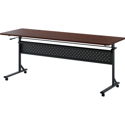 Lorell Shift 2.0 Flip and Nesting Mobile Table - Laminated Rectangle Top - 198 lb Capacity - 1 Each