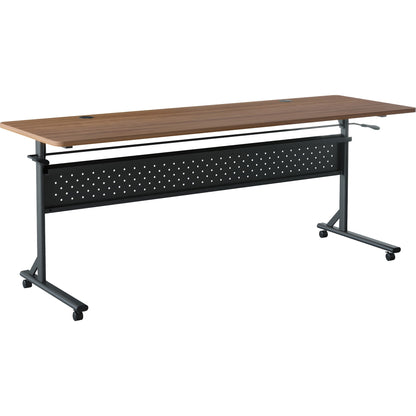 Lorell Shift 2.0 Flip and Nesting Mobile Table - Laminated Rectangle Top - 198 lb Capacity - 1 Each