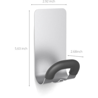 Alba Magnetic Coat Hook - 11.02 lb (5 kg) Capacity - for Coat, Metal, Cabinet, Door, Clothes, Umbrella, Key, Accessories