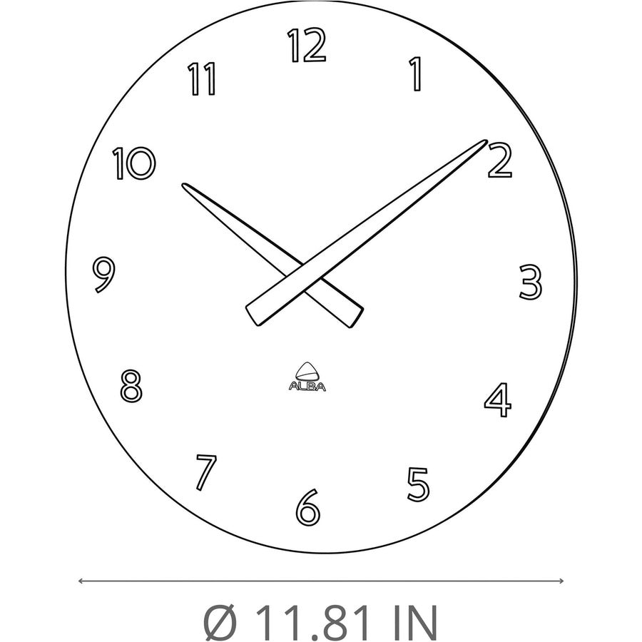 Alba Hormilena Wall Clock - Analog - Quartz - 1 Each