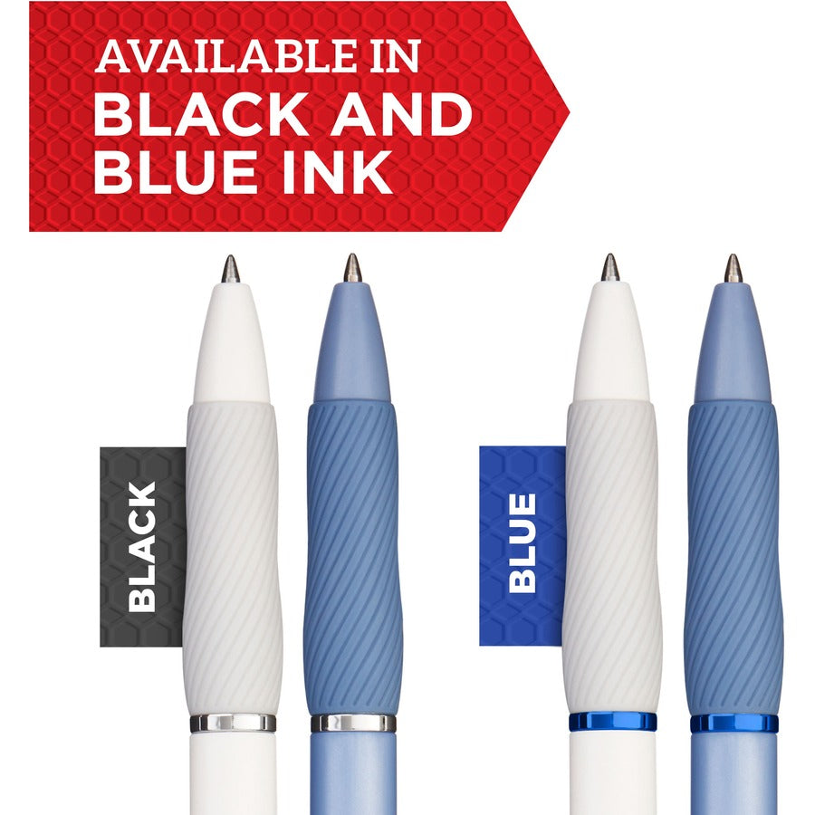 Sharpie S-Gel Pens - 0.7 mm Medium Pen Point - Black Ink - Gel-based - White Plastic Barrel - 8 / Pack