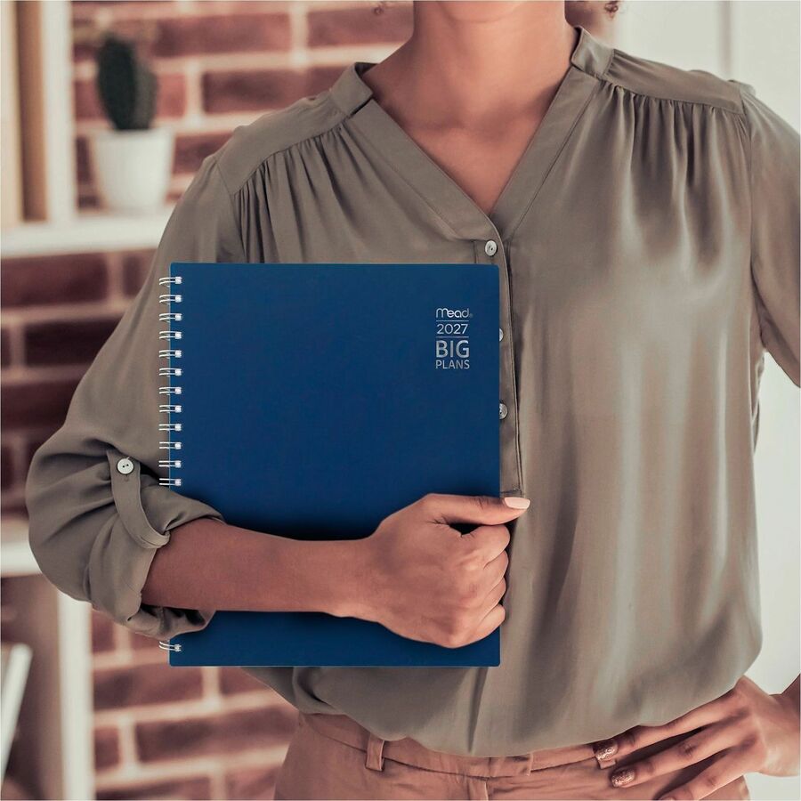 Mead BIG PLANS Weekly Monthly Planner - Large - Weekly, Monthly - 15 Month - October 2026 to December 2027 - 1 Each