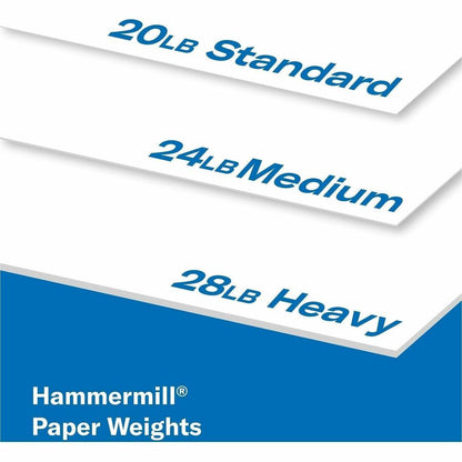 Hammermill Fore Multipurpose Copy Paper - White - 96 Brightness - Letter - 8 1/2" x 11" - 20 lb Basis Weight - FSC - Aci
