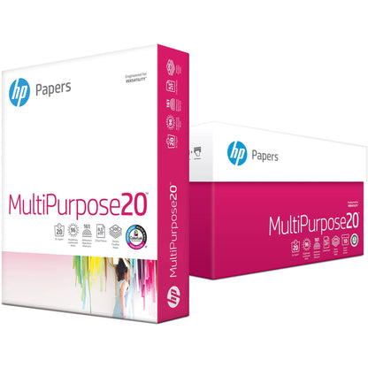 HP Papers Multipurpose20 Copy Paper - White - 96 Brightness - Letter - 8 1/2" x 11" - 20 lb Basis Weight - Smooth - FSC