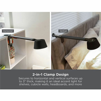 BLACK+DECKER Verve Adjustable LED Desk Lamp - LED Bulb - Adjustable, Dimmable, Adjustable Brightness, Clock, Durable, Sw