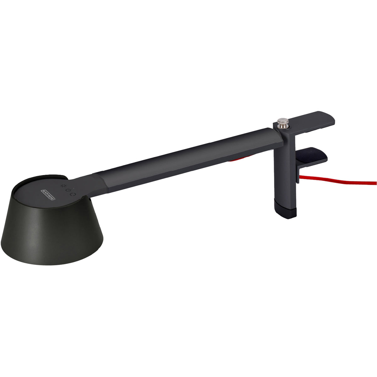 BLACK+DECKER Verve Adjustable LED Desk Lamp - LED Bulb - Adjustable, Dimmable, Adjustable Brightness, Clock, Durable, Sw