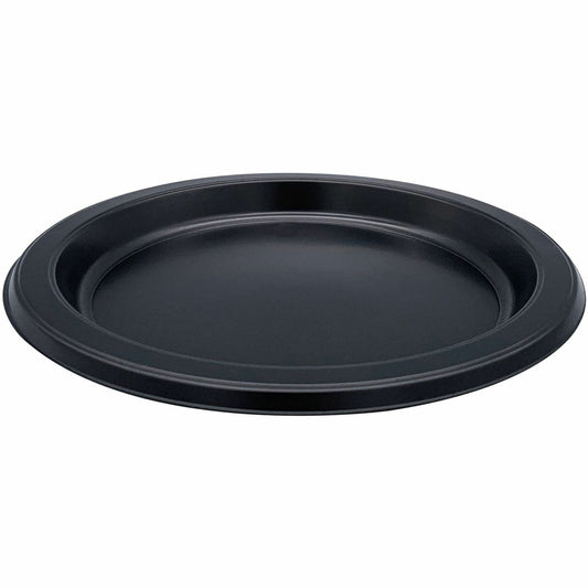 Genuine Joe 7" Disposable Plastic Plates - Picnic, Food, Party, Breakroom - Disposable - 7" Diameter - Black - Plastic B