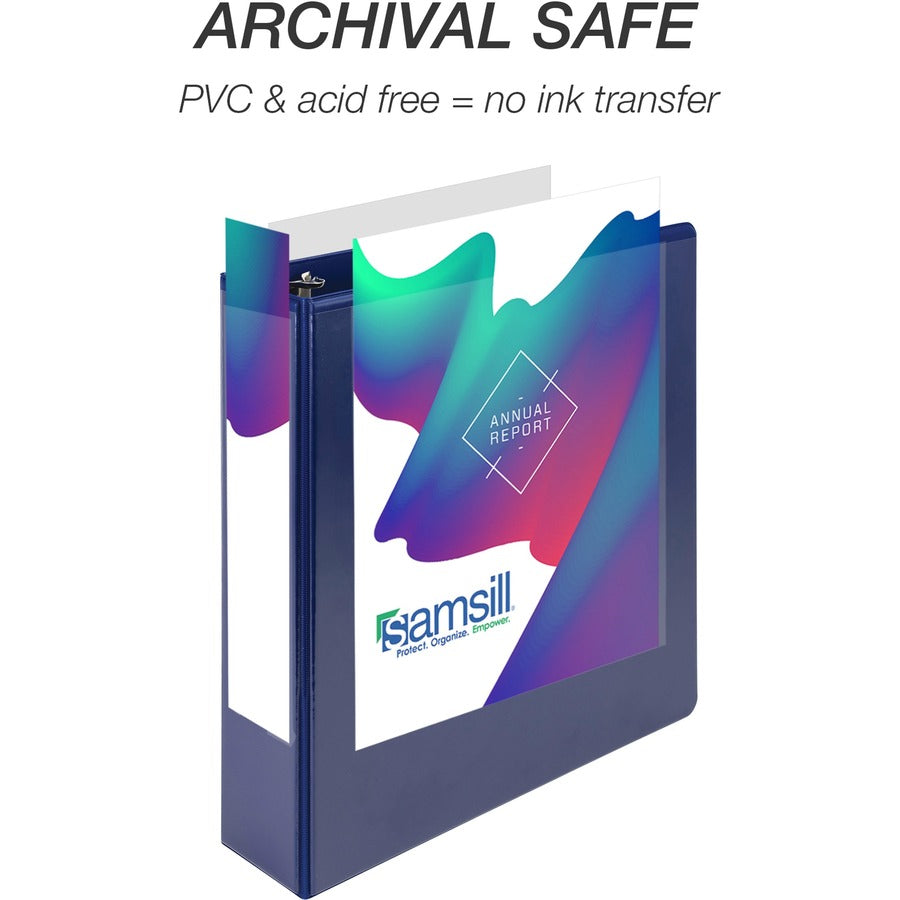Samsill Durable View Ring Binder - 2" Binder Capacity - Letter - 8 1/2" x 11" Sheet Size - 475 Sheet Capacity - 3 Ring -
