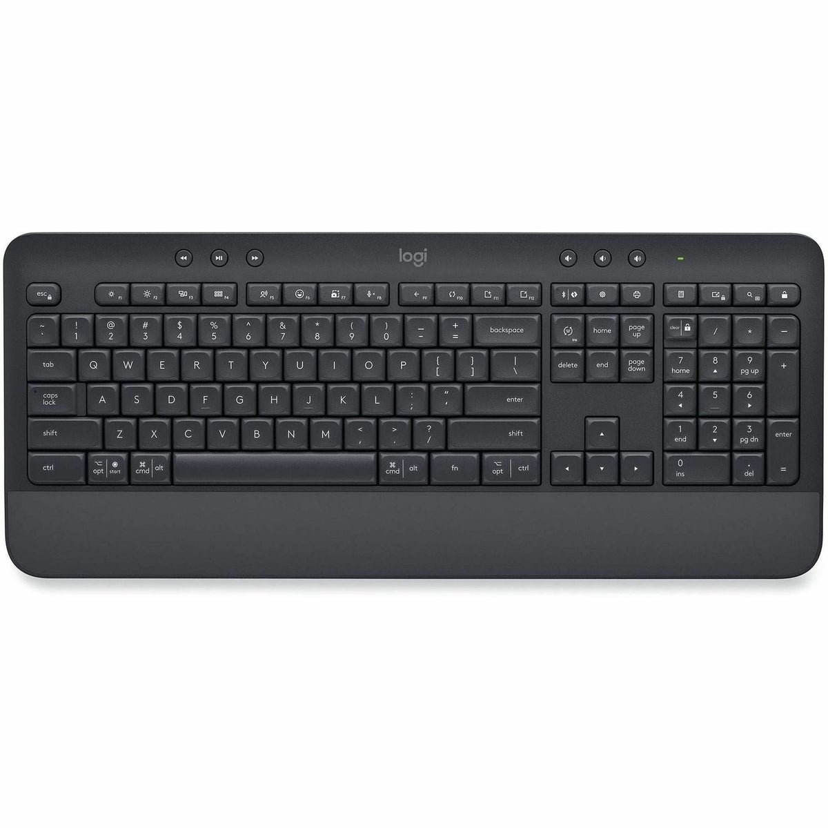 Logitech Signature K650 (Graphite) - Wireless Connectivity - Bluetooth/RF - 5.1 - 32.81 ft - ChromeOS - PC, Mac - AA Bat