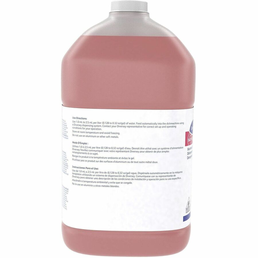 Suma Nova L6 - For Dish, Dishwasher - 128 fl oz (4 quart) - 11.5 to 13.9 pH - Characteristic, Ammonia Scent - 4 / Carton