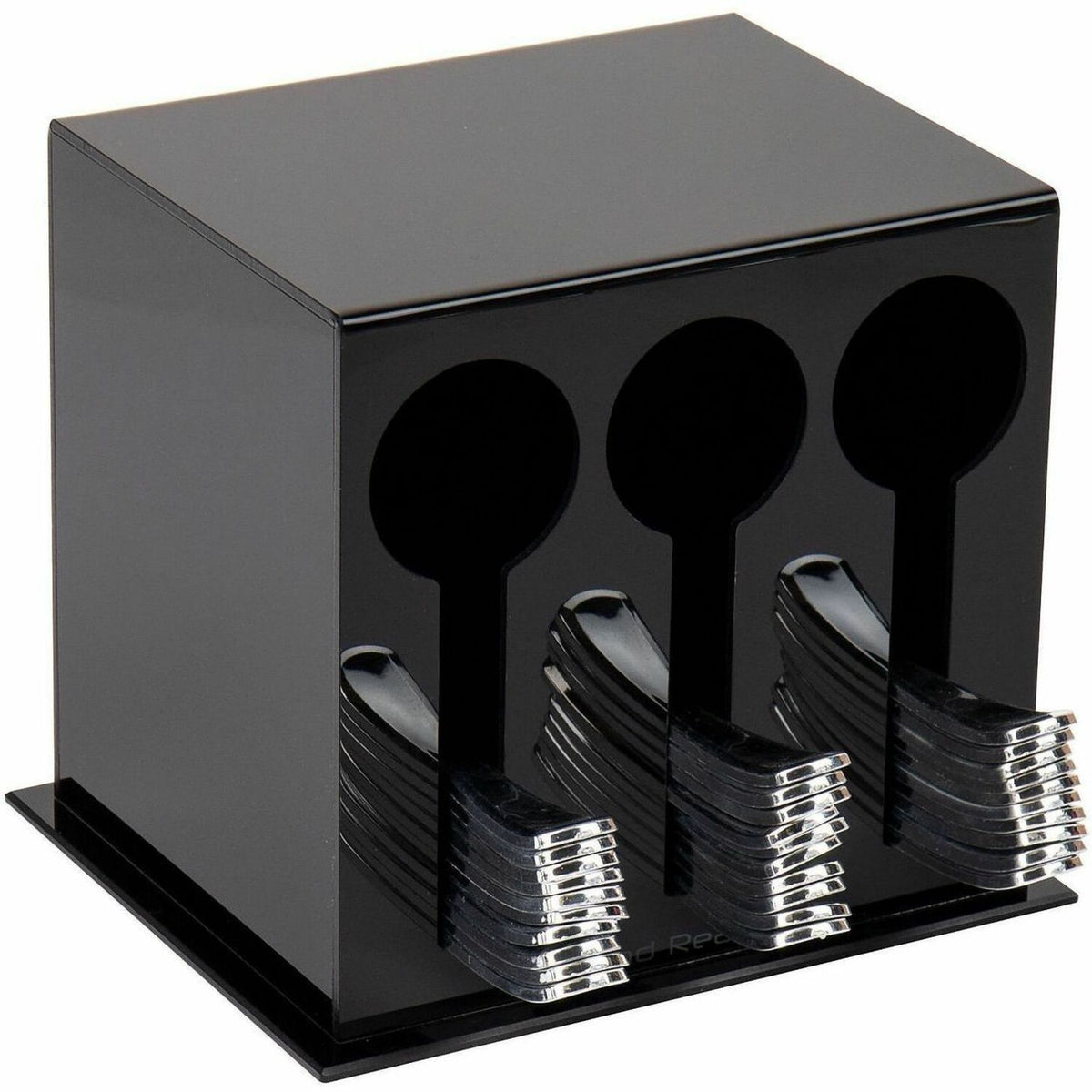 Mind Reader Cutlery Dispenser & Organizer - 24 - 3 Compartment(s) - 6" Height x 2.75" Width x 5.50" Depth - Counter, Tab