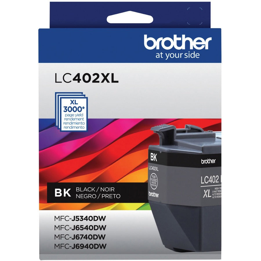 Brother LC402XLBKS Original High Yield Inkjet Ink Cartridge - Black - 1 Each - 3000 Pages
