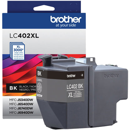 Brother LC402XLBKS Original High Yield Inkjet Ink Cartridge - Black - 1 Each - 3000 Pages