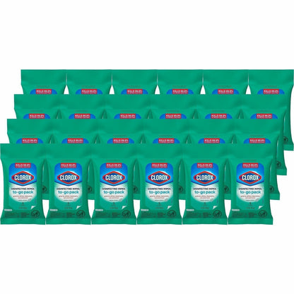 Clorox Bleach-Free Disinfecting WipesTo-Go Pack - Fresh Scent - Bleach-free, Disinfectant, Antibacterial, Disposable - W