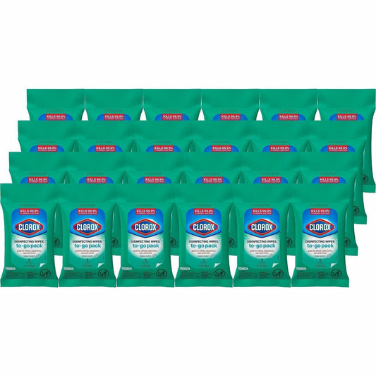 Clorox Bleach-Free Disinfecting WipesTo-Go Pack - Fresh Scent - Bleach-free, Disinfectant, Antibacterial, Disposable - W