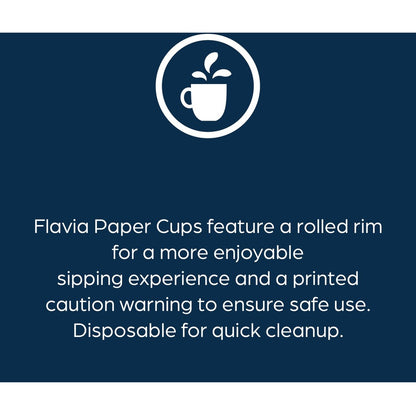 Flavia 10 oz Hot Beverage Paper Cups - 10 fl oz - Blue - Paper - Beverage, Hot Drink - 1000 / Carton