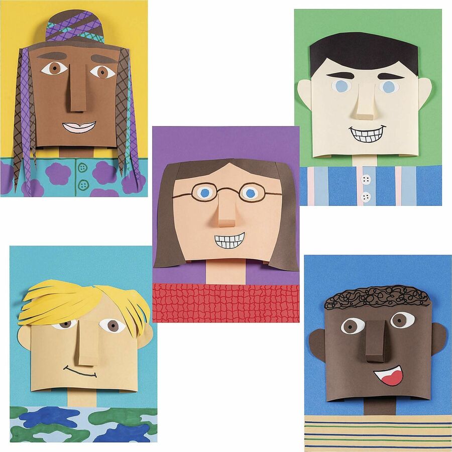 Tru-Ray Construction Paper - Art Project, Craft Project - 9" Width x 12" Length - 76 lb Basis Weight - Assorted - Fiber,