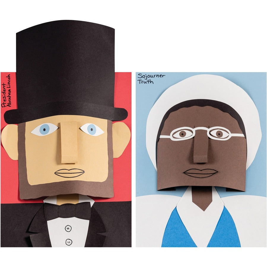 Tru-Ray Construction Paper - Art Project, Craft Project - 9" Width x 12" Length - 76 lb Basis Weight - Assorted - Fiber,