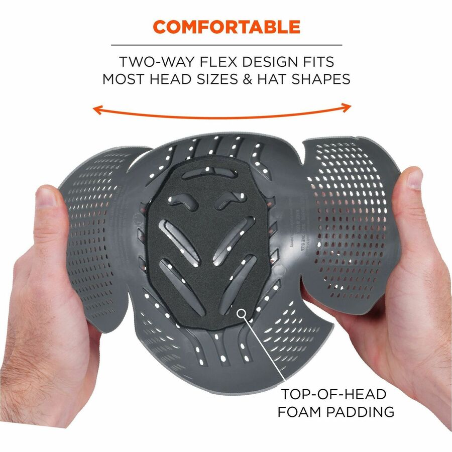 Ergodyne Universal Bump Cap Insert with Venting - Recommended for: Mechanic, Baggage Handling, Factory, Industrial - 1 E