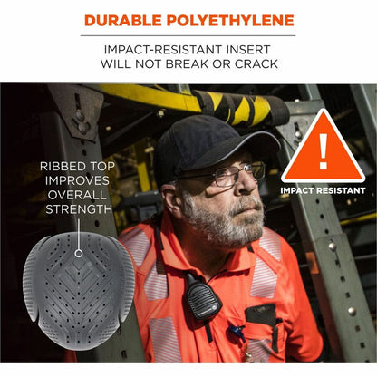Ergodyne Universal Bump Cap Insert with Venting - Recommended for: Mechanic, Baggage Handling, Factory, Industrial - 1 E